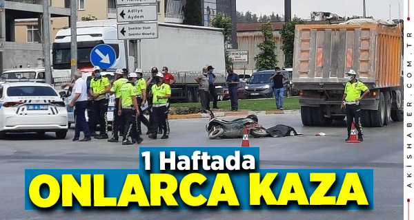 Denizli'de 1 Haftada 140 Kaza Oldu