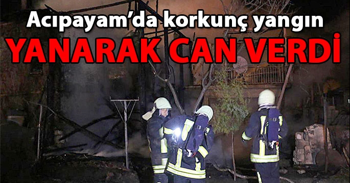 Yangında can verdi