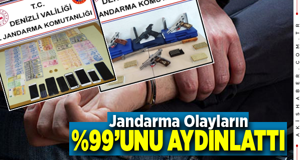 Jandarma Asayiş ve Terör Olaylarının %99 ’unu Aydınlattı
