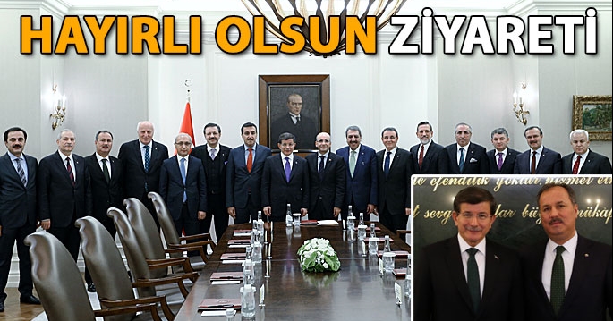 Başbakan Davutoğlu, TOBB Yönetim Kurulu’nu kabul etti
