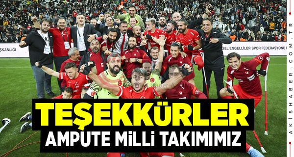 Türkiye Ampute Milli Takımı Dünya Şampiyonu
