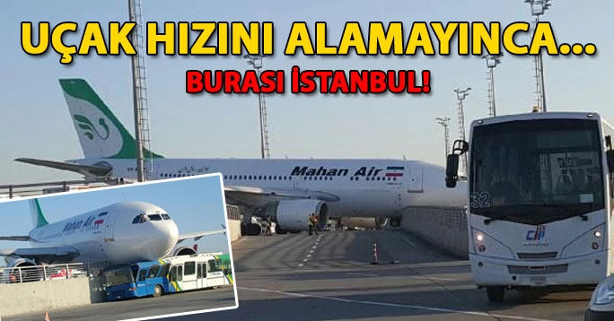 Uçak hızını alamayınca…