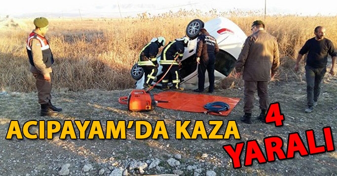 Acıpayam’da trafik kazası: 4 yaralı