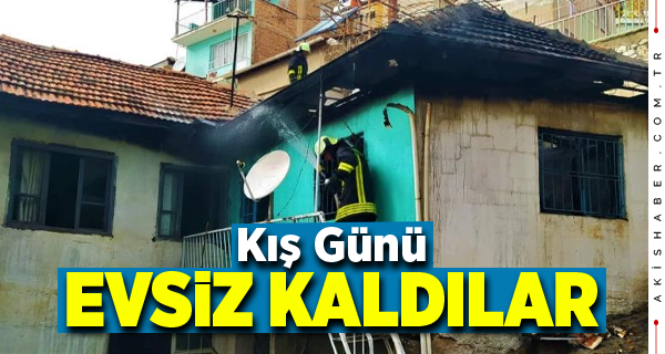 Denizli'de Soba Bacasından Çıkan Yangın Evi Küle Çevirdi