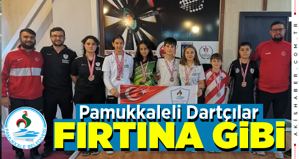 Pamukkale Belediyesporlu Dartçılar 12 Madalyayla Döndü