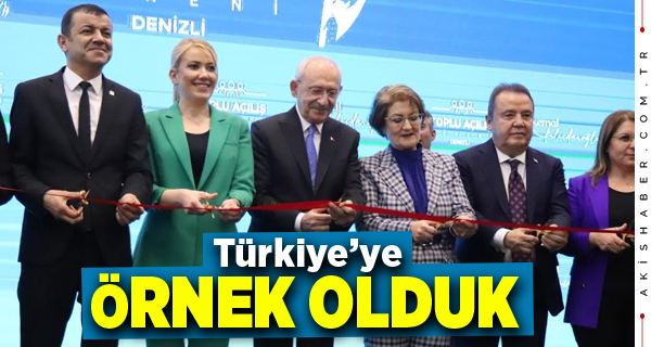 Kılıçdaroğlu Denizli’de CHP’li Belediyelerin Toplu Açılışlarını Yaptı