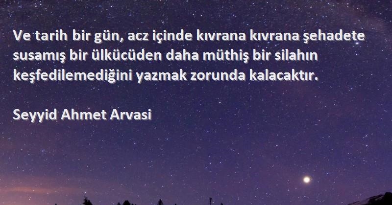 Seyyit Ahmed Arvasi ve Türk İslam Ülküsü