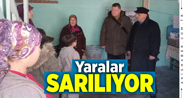 Başkan Şevik Depremzede Aileyi Ziyaret Etti