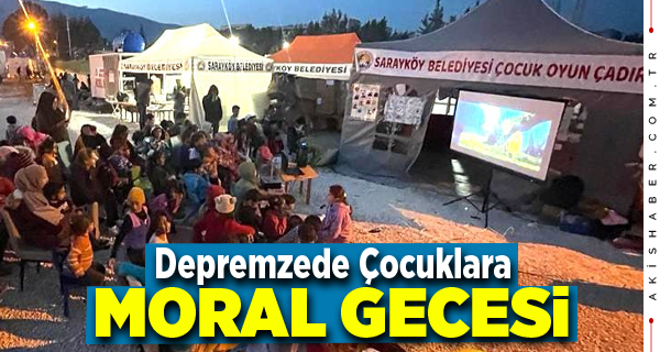 Sarayköy Belediyesi’nden Çocuklar için Çadır Kentte Eğlence