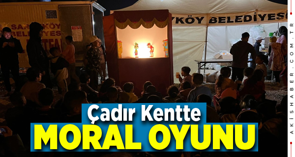 Sarayköy Belediyesi Çadır Kentte Gölge Oyunuyla Moral Verdi