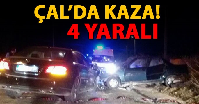 İki otomobil çarpıştı: 4 yaralı