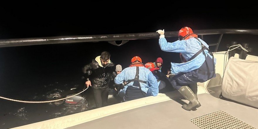 Aydın’da 9 düzensiz göçmen kurtarıldı