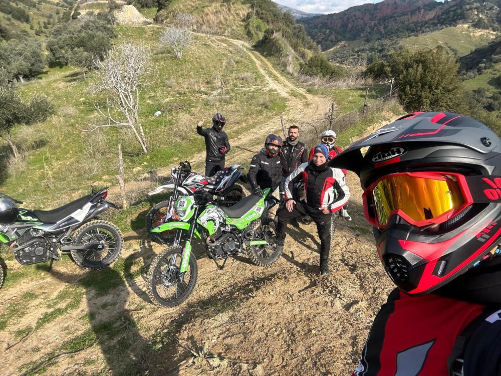 Aydın’ın doğal güzellikleri motokros tutkunlarının rotasına girdi