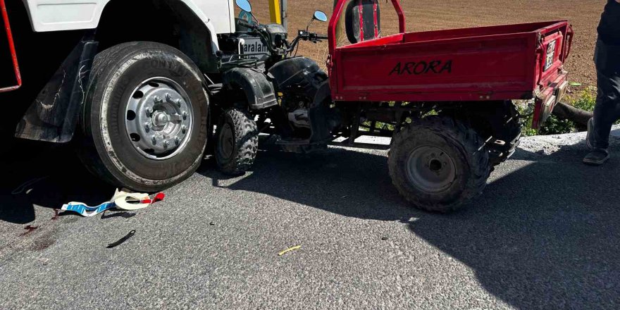 Manisa’da ATV ile kamyon çarpıştı: 1ölü