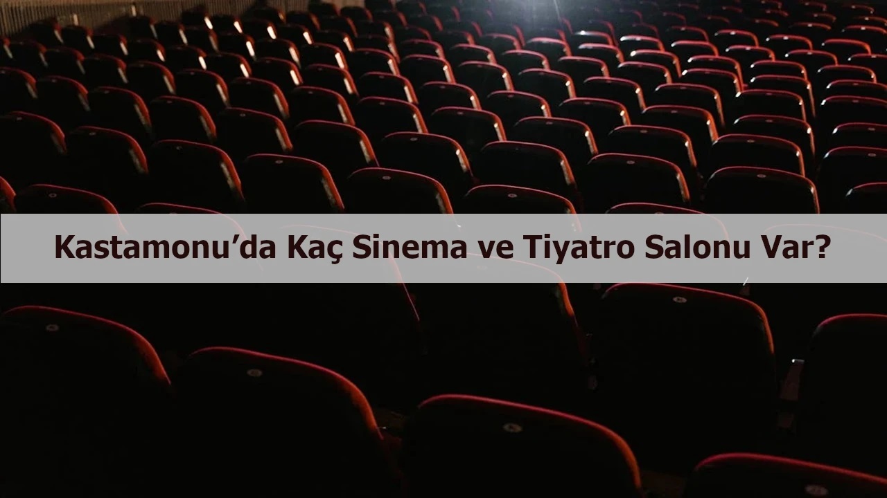 Kastamonu’da kaç sinema ve tiyatro salonu var?