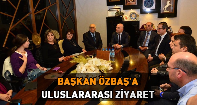 Başkan Özbaş'a uluslararası ziyaret