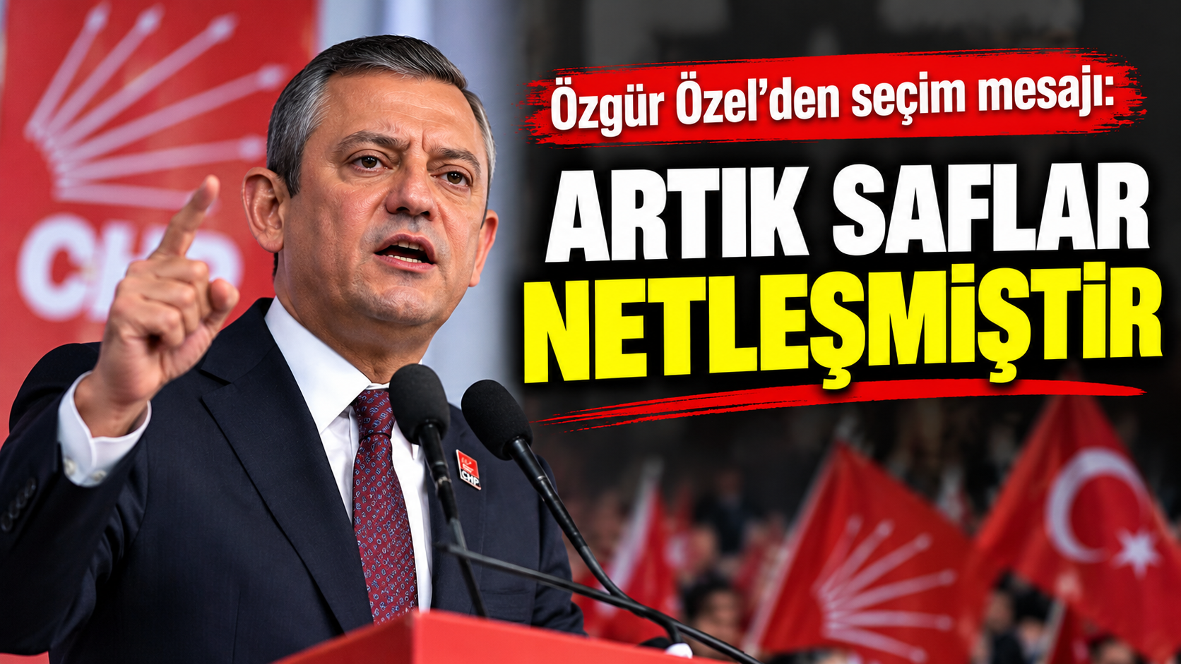 Özgür Özel'den seçim mesajı: Saflar netleşti