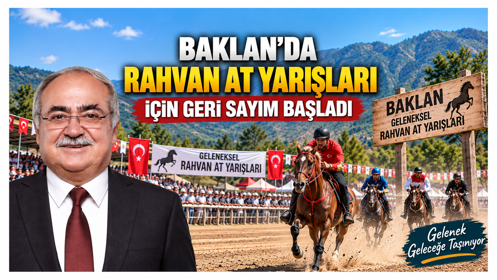 Baklan’da Rahvan At Yarışları İçin Geri Sayım Başladı