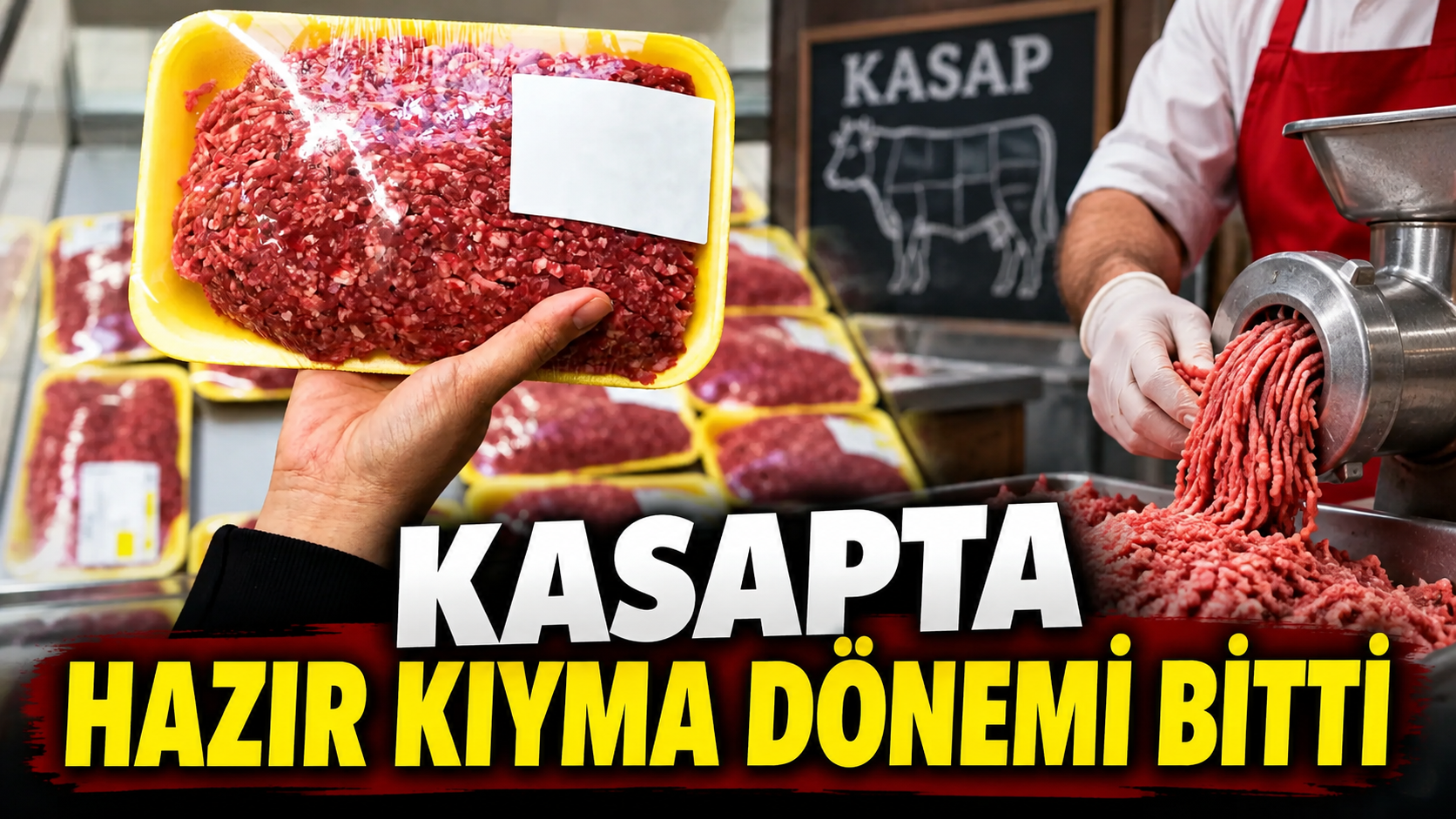 Kasapta hazır kıyma dönemi bitti
