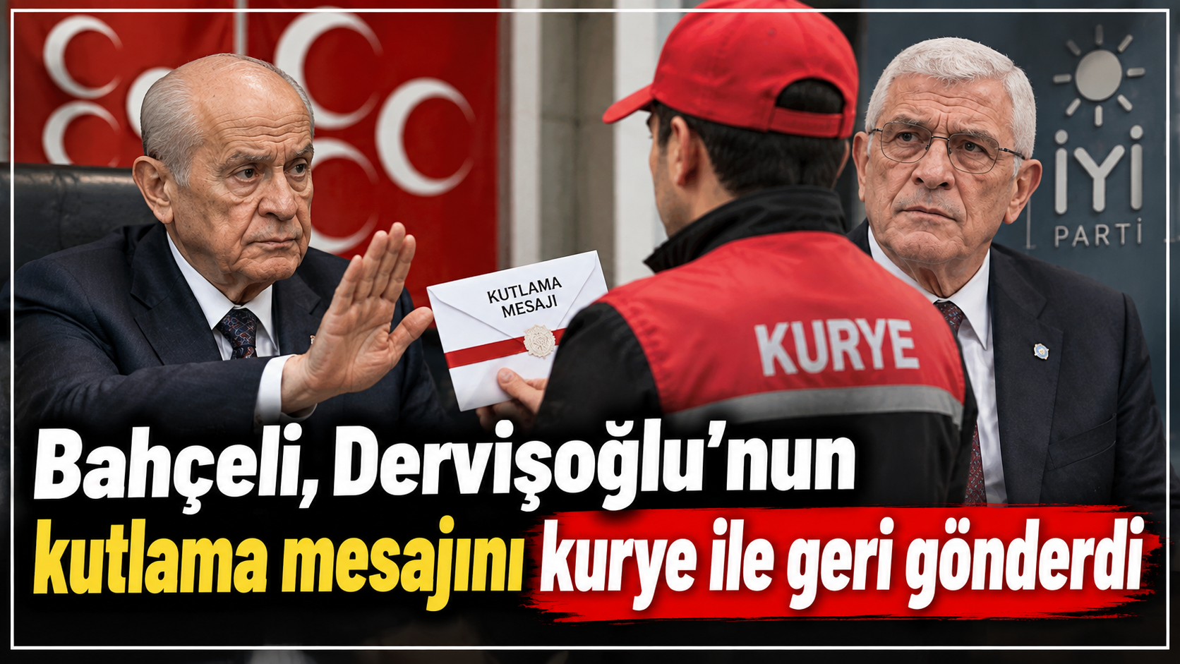 Bahçeli Kutlama Mesajını Kurye İle Geri Gönderdi