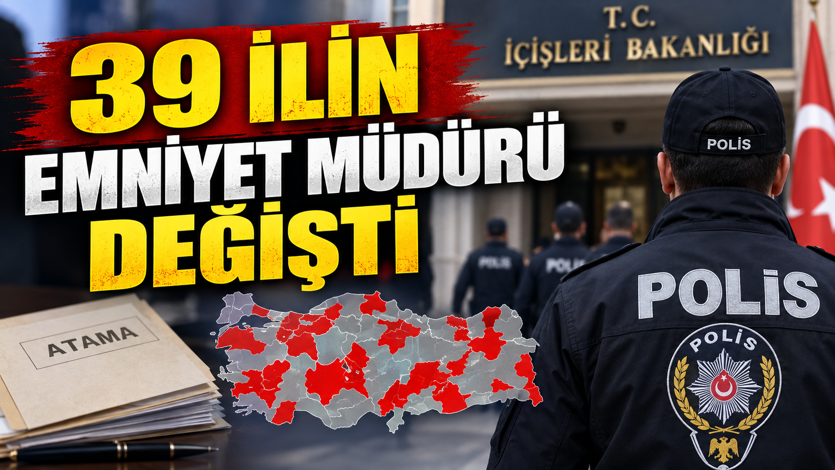 39 ilin emniyet müdürü değişti