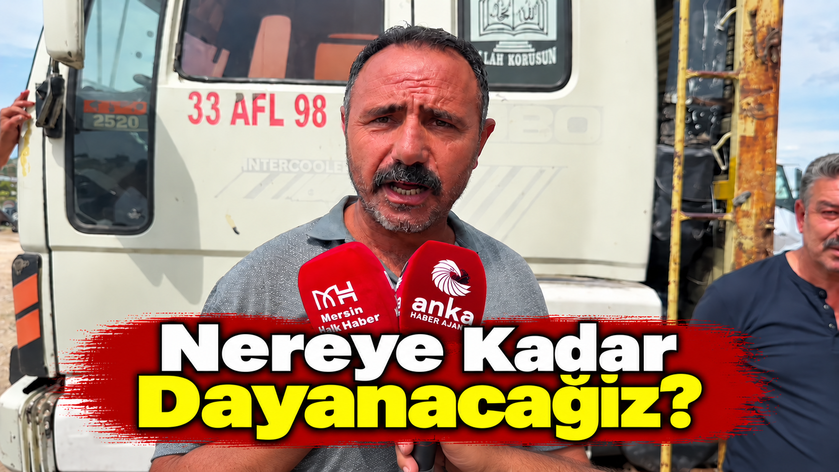 Mersin’de 300 kamyoncu kontak kapattı