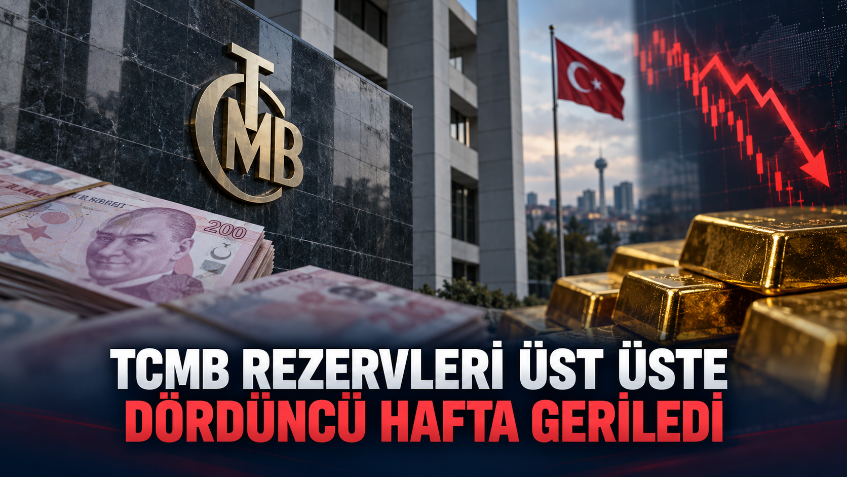 TCMB'nin Kaybı 13,9 milyar dolar