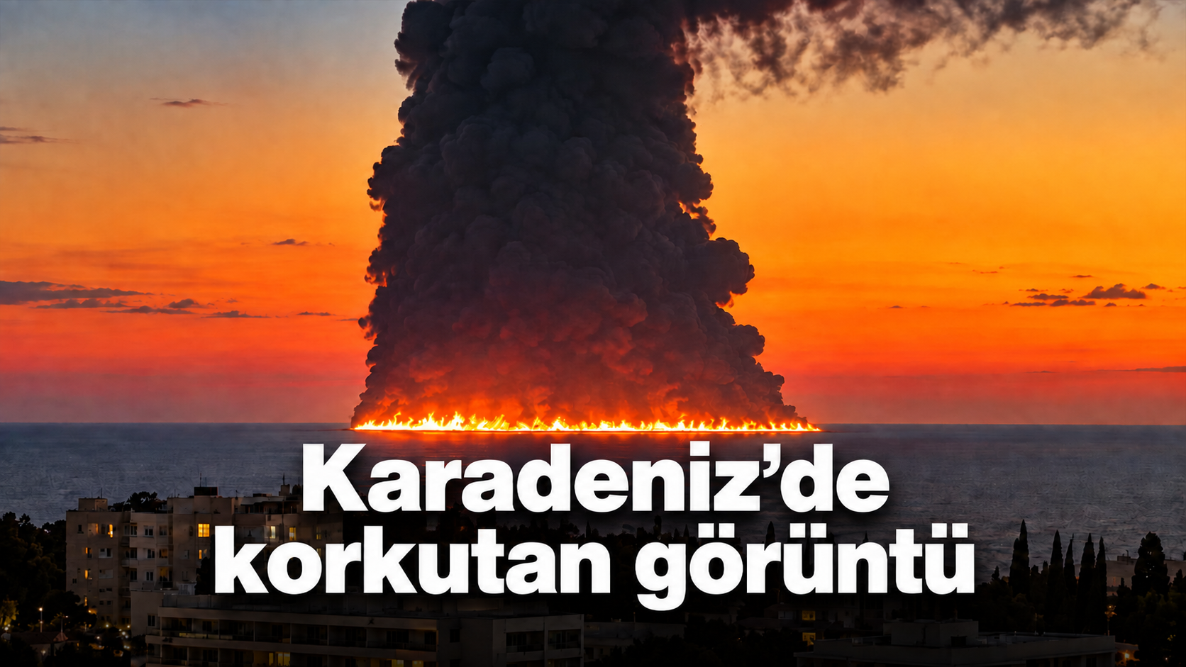 Karadeniz’de korkutan görüntü