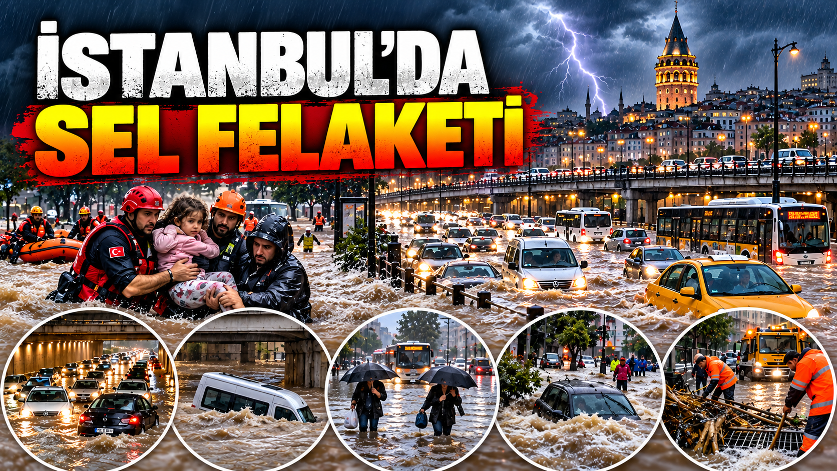 İstanbul'da Sel Felaketi  2 Kişi Hayatını Kaybetti