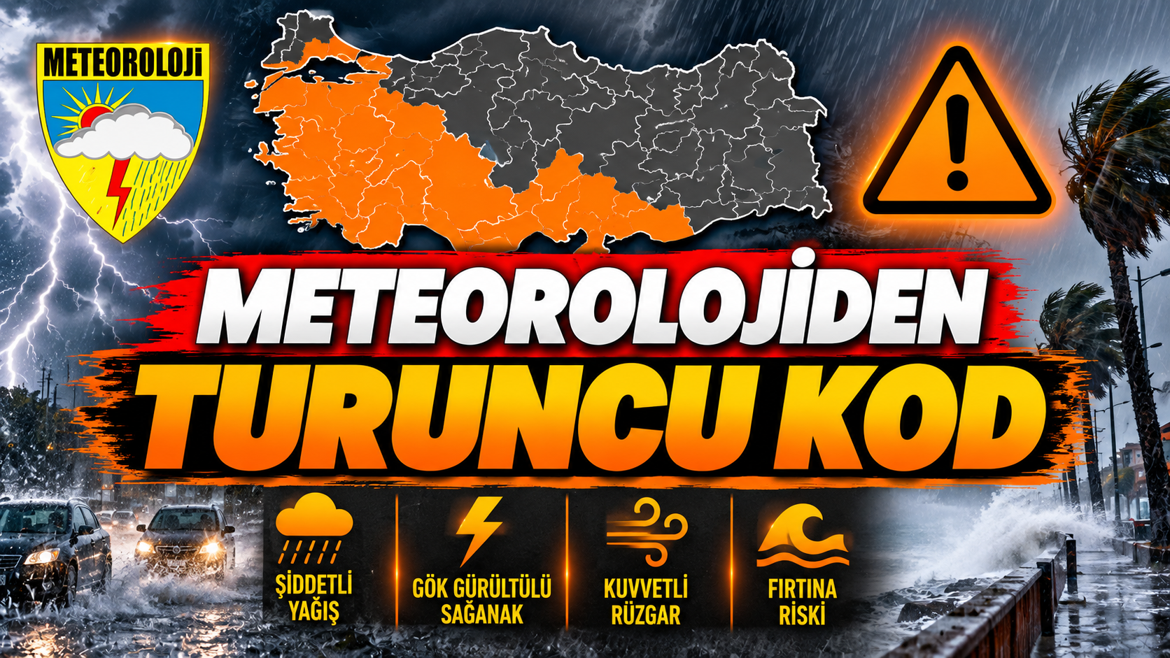 İstanbul dahil 5 il için turuncu alarm