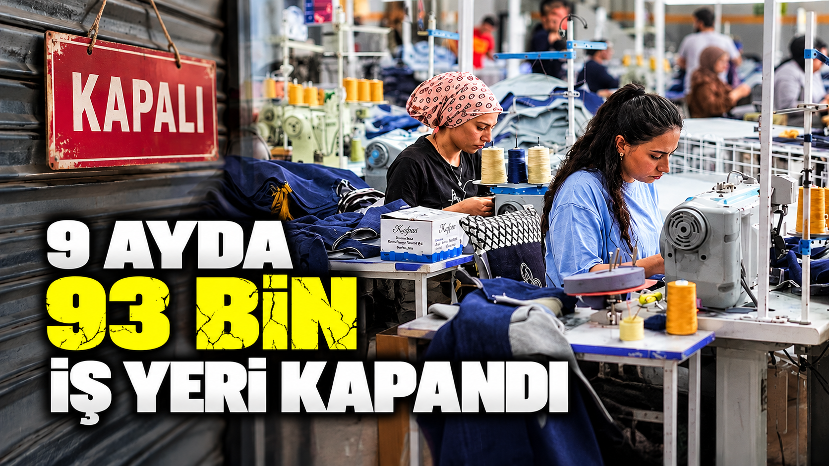 9 ayda 93 bin iş yeri kapandı