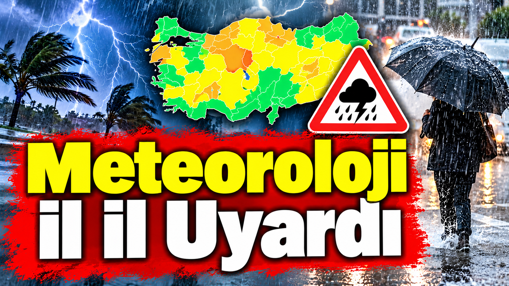 Meteoroloji İl İl Uyardı