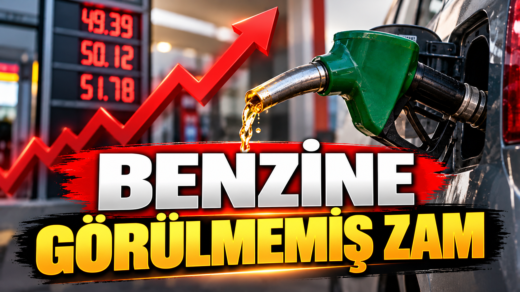 Benzine görülmemiş zam