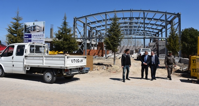 Acıpayam Belediyesi Düğün Salonu Hızla yükseliyor