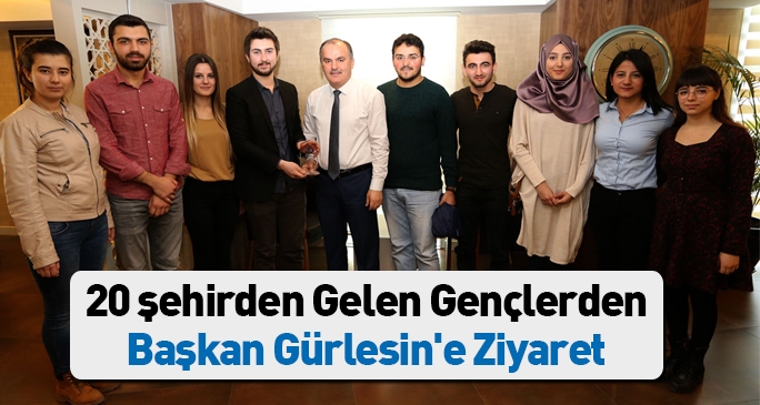 Öğrencilerden Başkan Gürlesin'e teşekkür