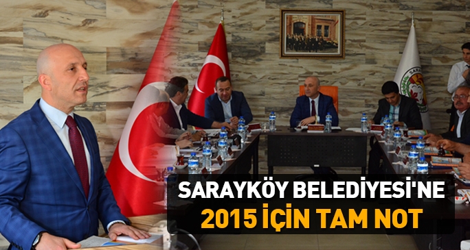 Sarayköy Belediyesi'ne 2015 için tam not