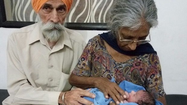 Hindistan'da bir kadın 72 yaşında anne oldu!