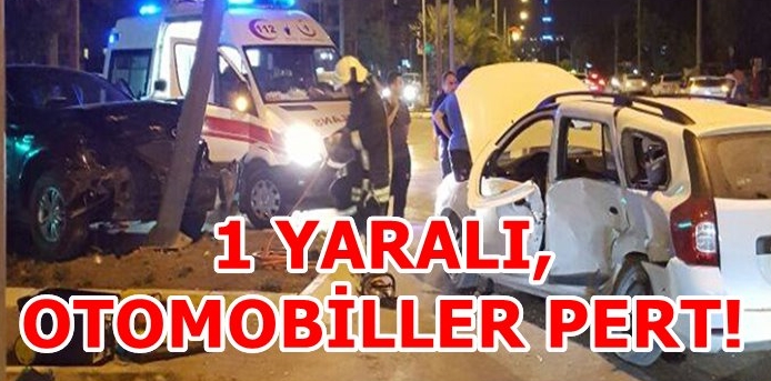 Denizli'de Kaza,1 Yaralaı 2 Araç Pert!