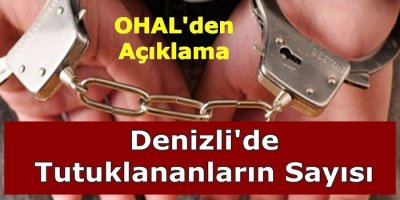 Denizli'de Tutuklananların Sayısı Açıklandı