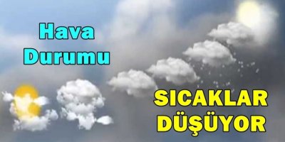 Havalar Serinliyor,Dereceler Düşüşte