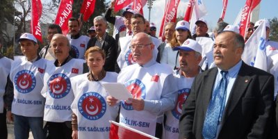 Türk-Sağlık-Sen Meydanlara İndi ; "Yetti Gari!"