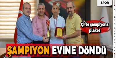 Çifte Şampiyon Evine Döndü