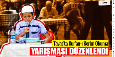 Tavas'ta Kur'an-ı Kerim'i Güzel Okuma Yarışması Düzenlendi