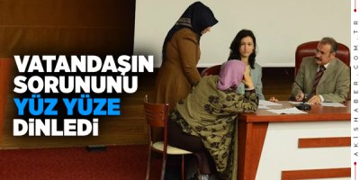 Halk Gününde Yüz Yüze Dert Dinledi