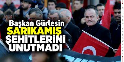 Başkan Gürlesin'de o Yürüyüşe Katıldı