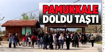 Haftasonu Pamukkale'ye Akın Ettiler
