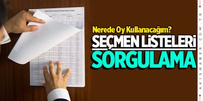 Seçmen kütükleri askıda! e-Devlet YSK seçmen listeleri sorgulama