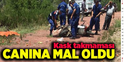 Kale’de Motosiklet Şarampole Uçtu