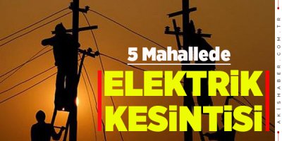 Bu Mahallelerdeki Vatandaşların Dikkatine