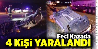Acıpayam’da Araç Şarampole Uçtu